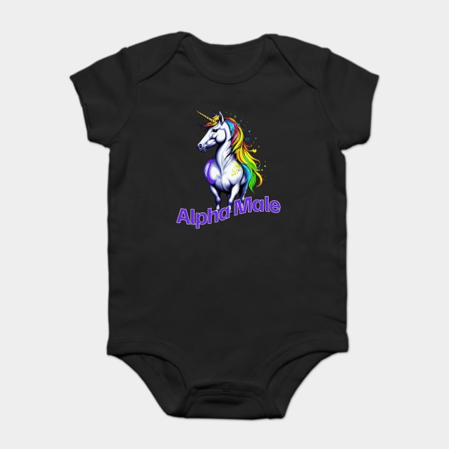 Alpha Male Baby Bodysuit by Jo Palmer